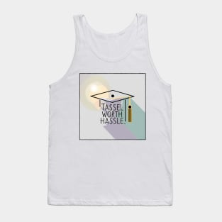 Graduation "Tassel Worth Hassle", Retro Design Tank Top